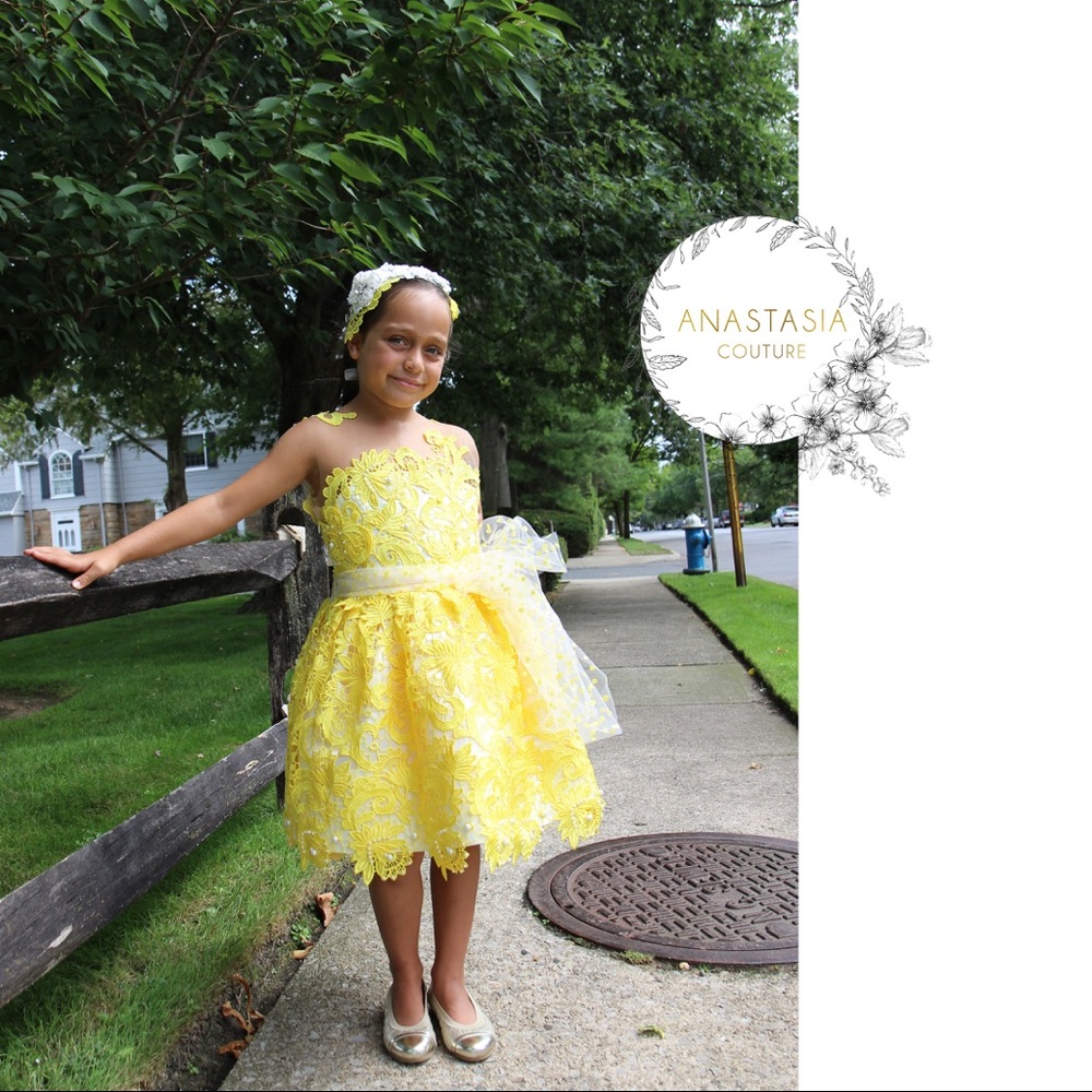 Anastasia Couture flower girl dress. Size7T-8T